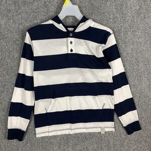 American Breed Henley Shirt 14/16 Boys Hoodie Striped Polyester‎ Blend